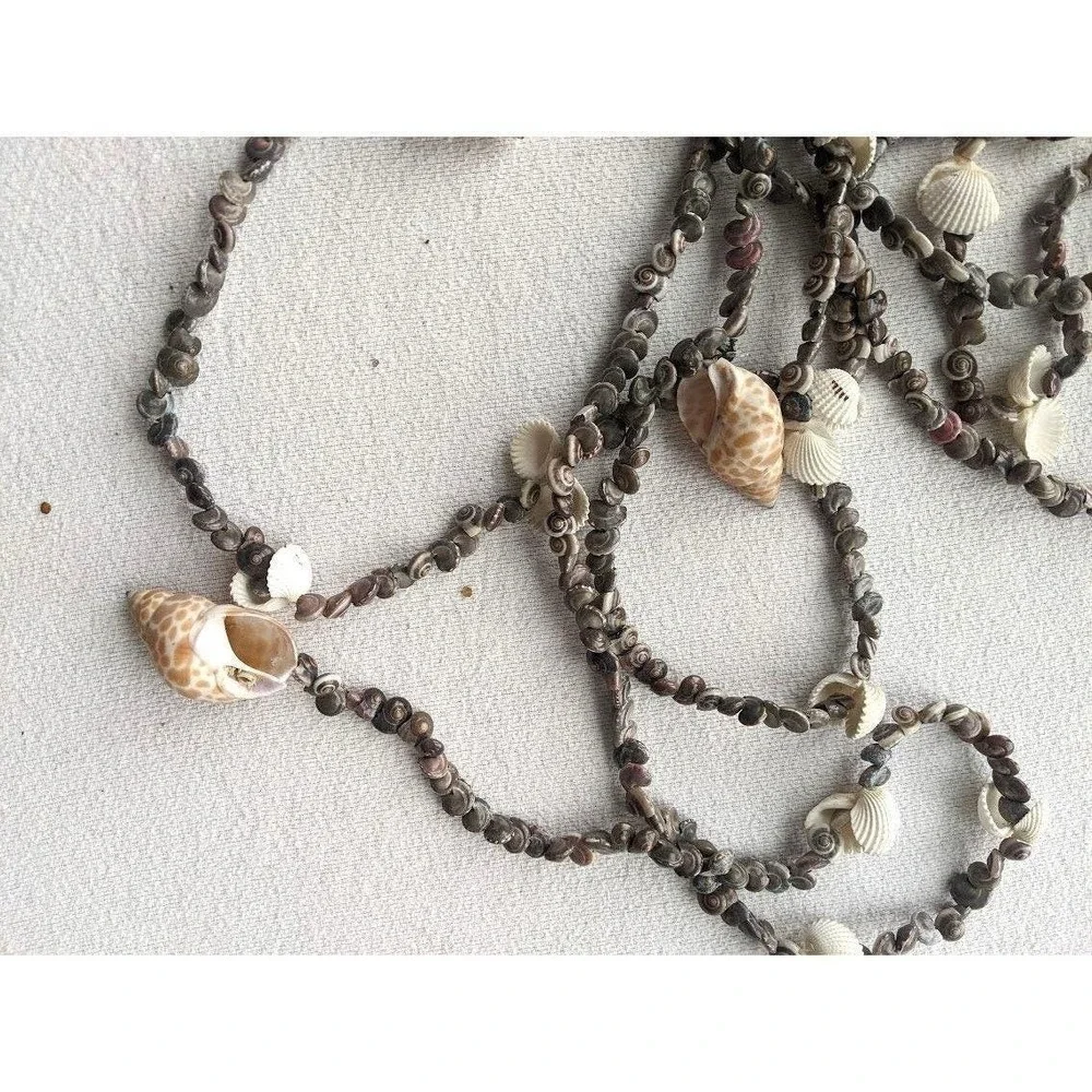 Seashell Garland 22 Feet Long Beach Decor Accent Coastal Craft Supply Art Resort